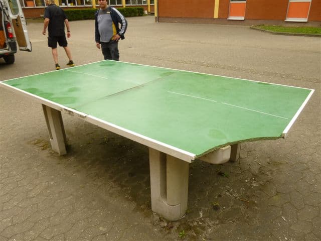 TOP-SPIN round-edged safety Tischtennisplattensanierung