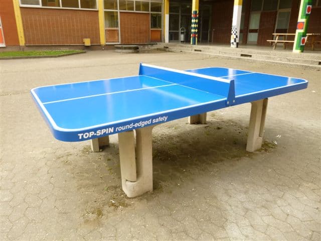 TOP-SPIN round-edged safety Tischtennisplattensanierung